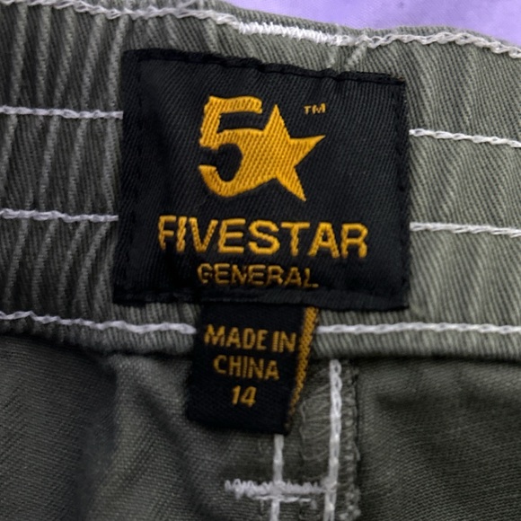 FIVESTAR GENERAL CO. Belted Girls Low Rise Carpenter Pants - Picture 5 of 5